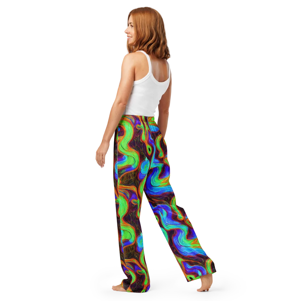Arcane Flow on Women's Pajama Pants — Back
