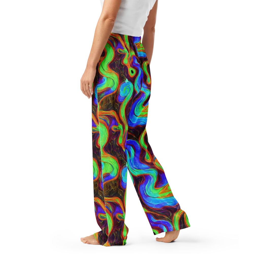 Arcane Flow on Women's Pajama Pants — Left
