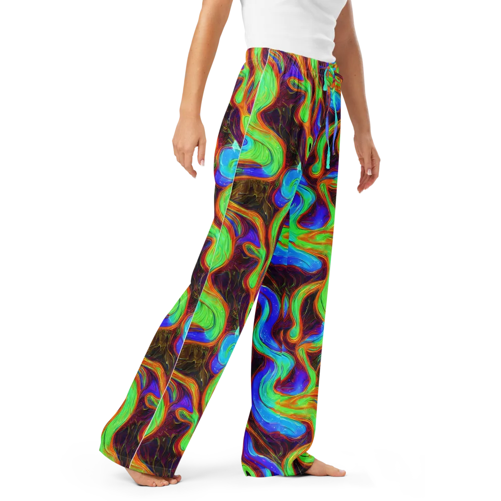 Arcane Flow on Women's Pajama Pants — Right Front