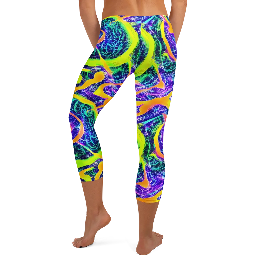 Solar Venom on Capri Leggings — Back