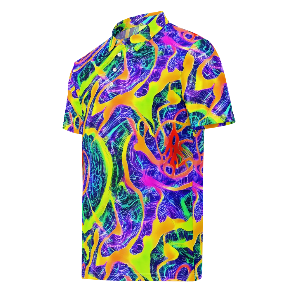 Solar Venom on Men's Slim Fit Polo Shirt — Left Front