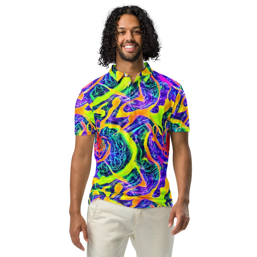 Solar Venom on Men's Slim Fit Polo Shirt — Front