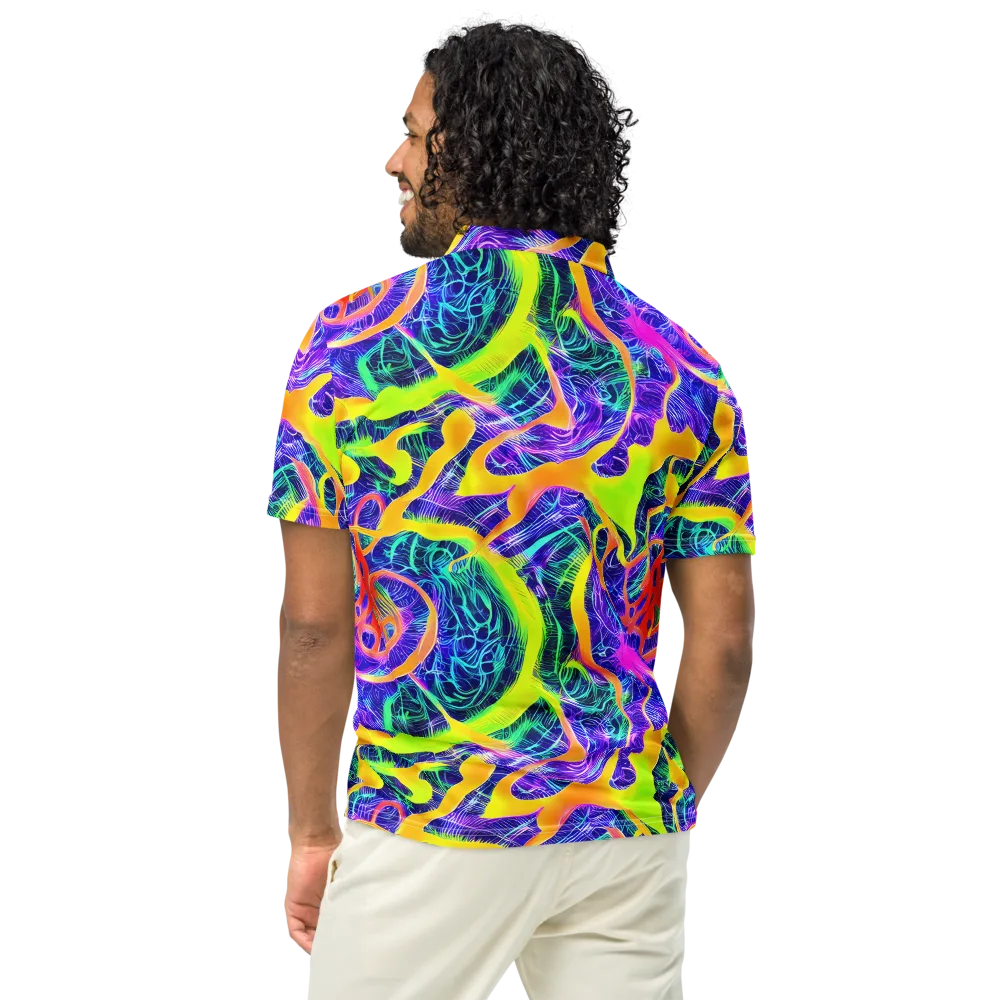 Solar Venom on Men's Slim Fit Polo Shirt — Back