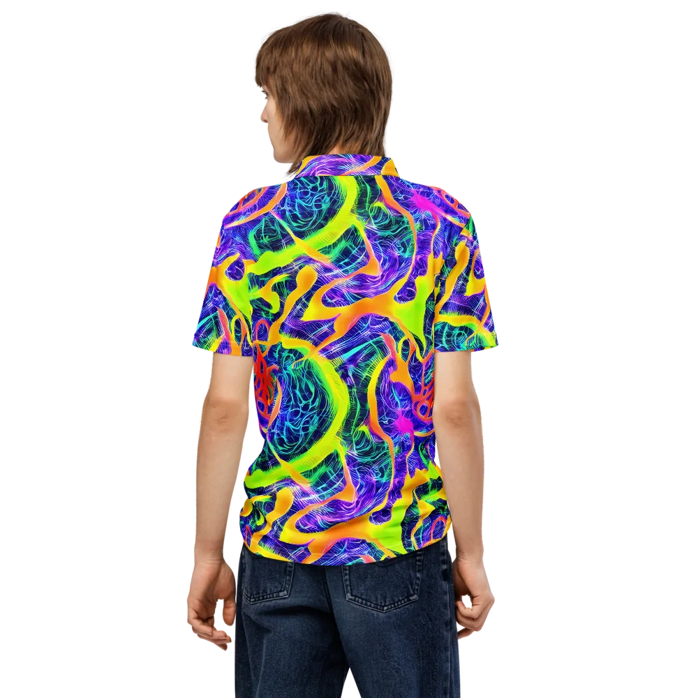 Solar Venom on Men's Slim Fit Polo Shirt — Back