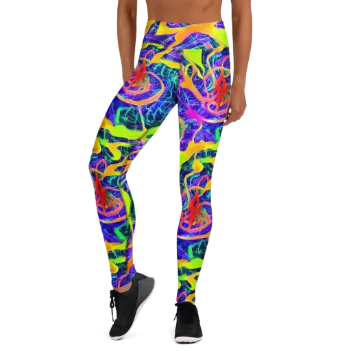 Solar Venom on a Yoga Leggings