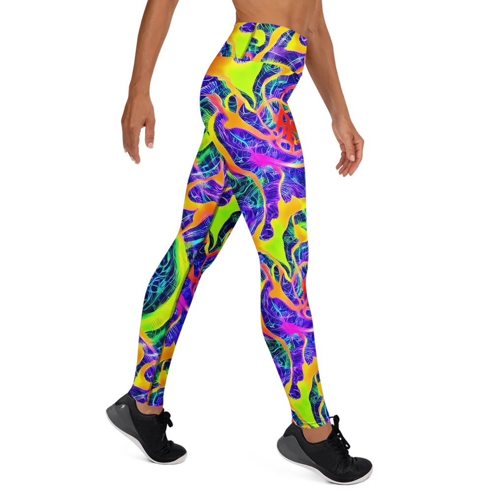 Solar Venom on Yoga Leggings — Right