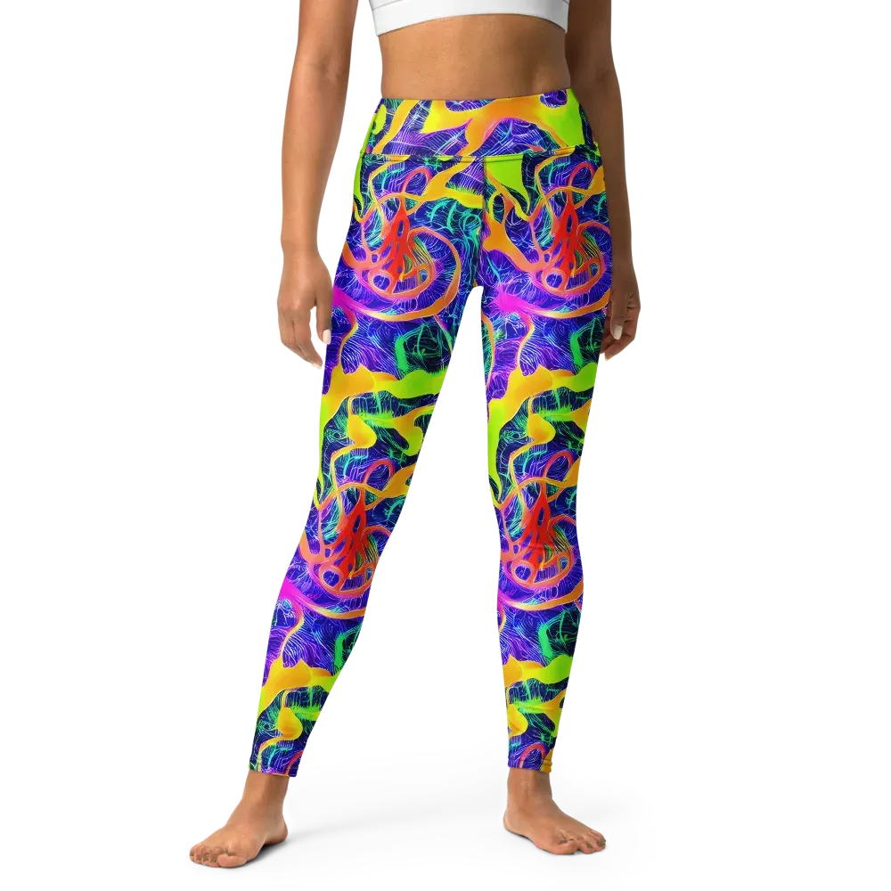 Solar Venom on Yoga Leggings — Front