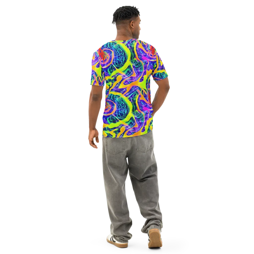 Solar Venom on Men's Cotton Crew Neck T-Shirt — Back