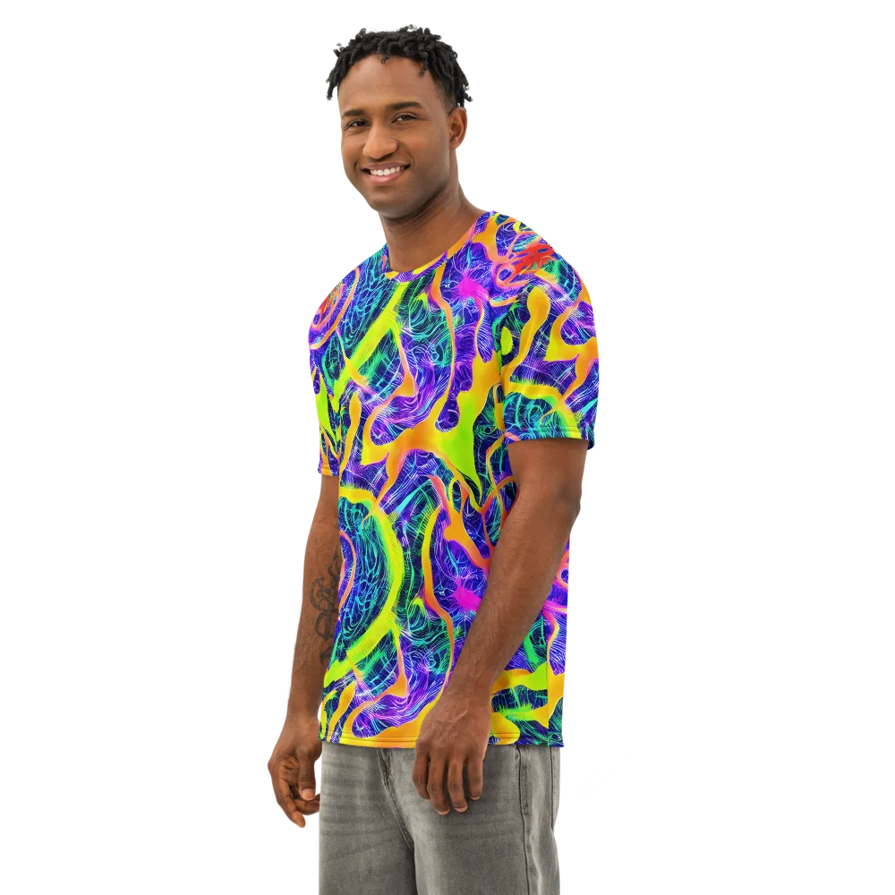 Solar Venom on Men's Cotton Crew Neck T-Shirt — Left Front