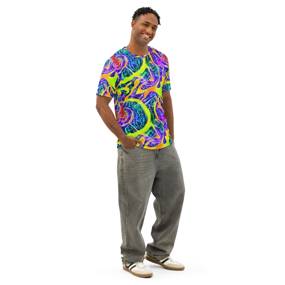 Solar Venom on Men's Cotton Crew Neck T-Shirt — Right Front