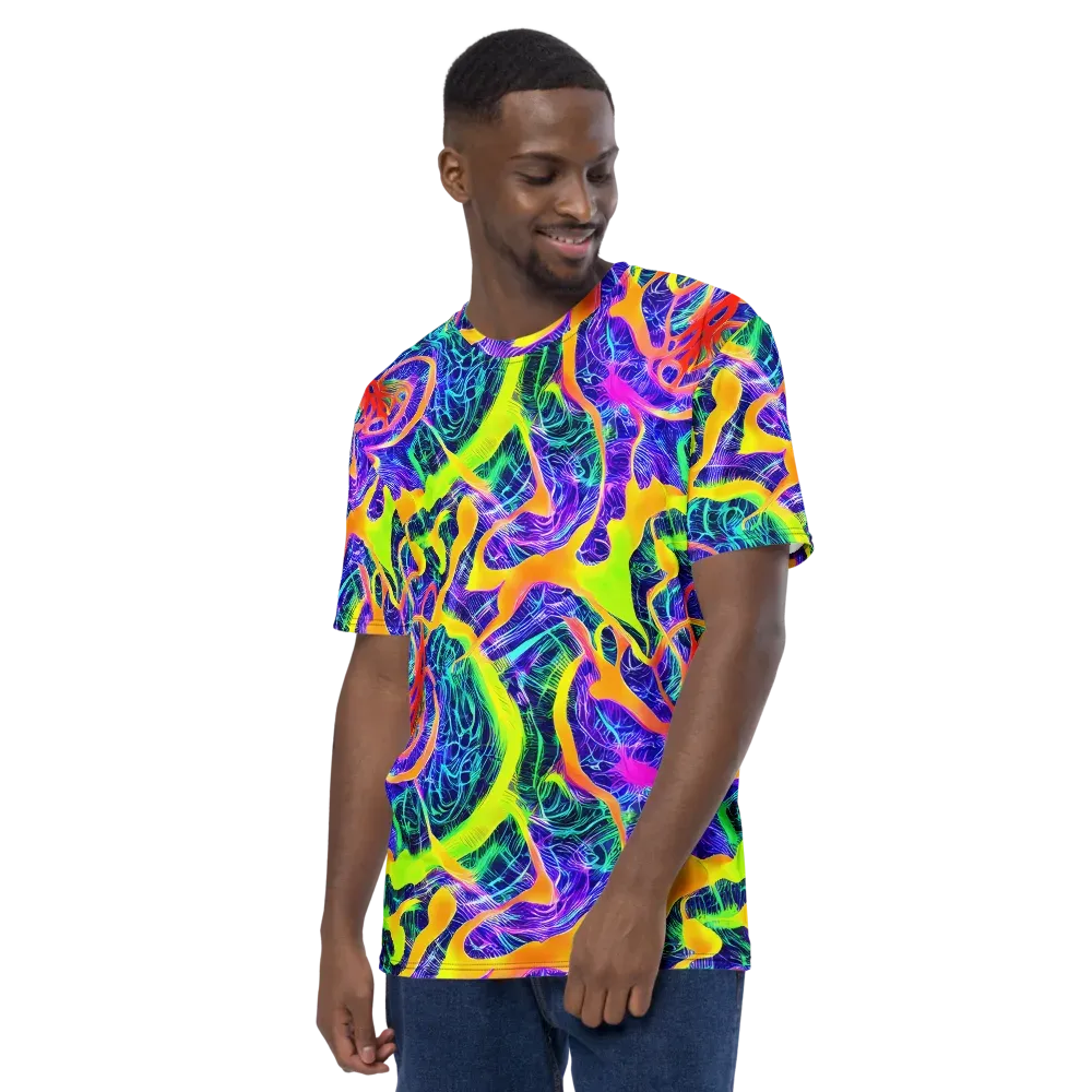 Solar Venom on Men's Crew Neck T-Shirt — Left