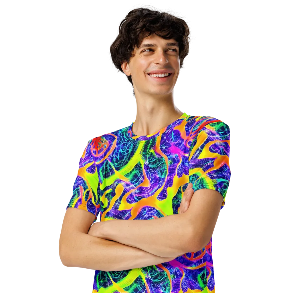 Solar Venom on Men's Crew Neck T-Shirt — Left Front