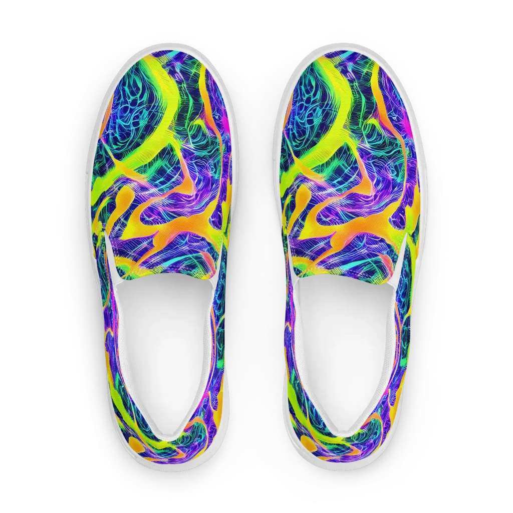Solar Venom on Men's Slip-On Canvas Shoes — Front