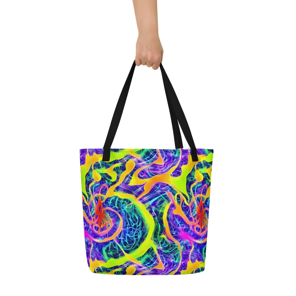Solar Venom on Large Tote Bag W/ Pocket — Front