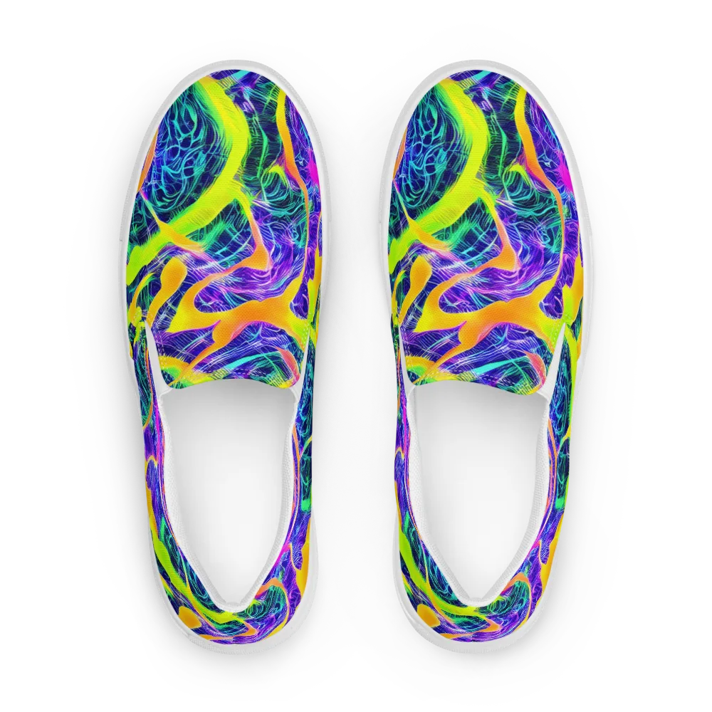 Solar Venom on Women's Slip-On Canvas Shoes — Front