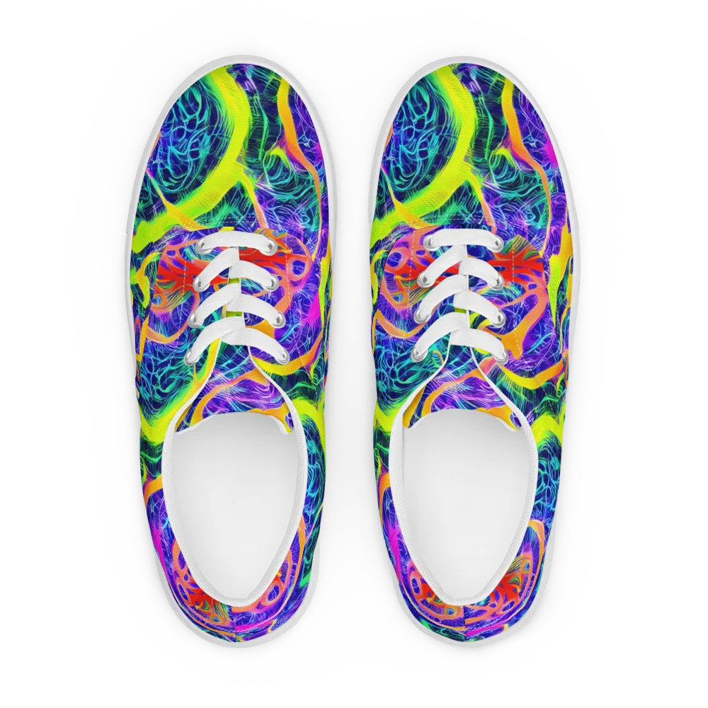 Solar Venom on Men's Lace-Up Canvas Shoes — Front