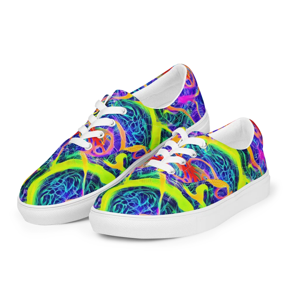 Solar Venom on Men's Lace-Up Canvas Shoes — Left Front