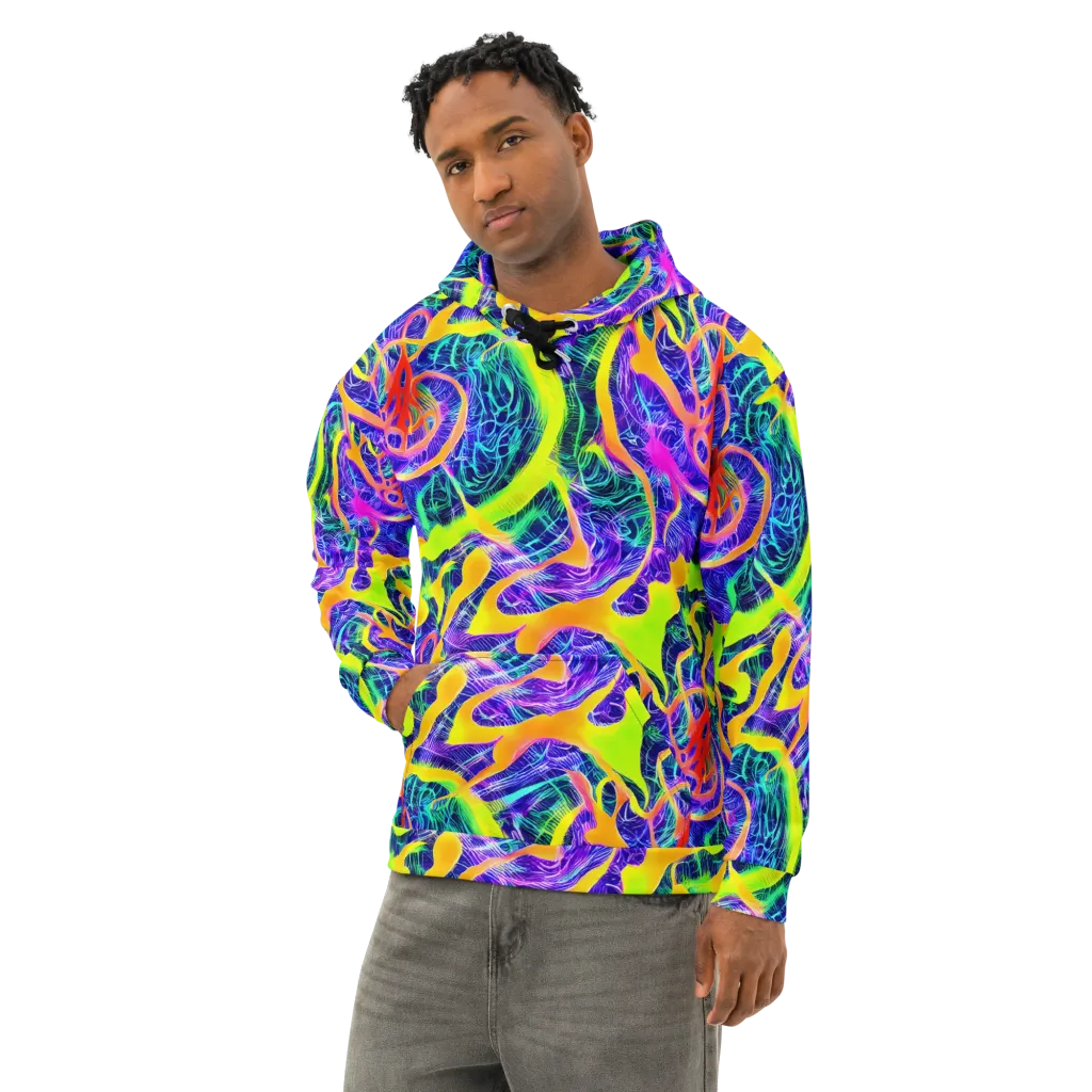 Solar Venom on Cotton Hoodie — Left Front