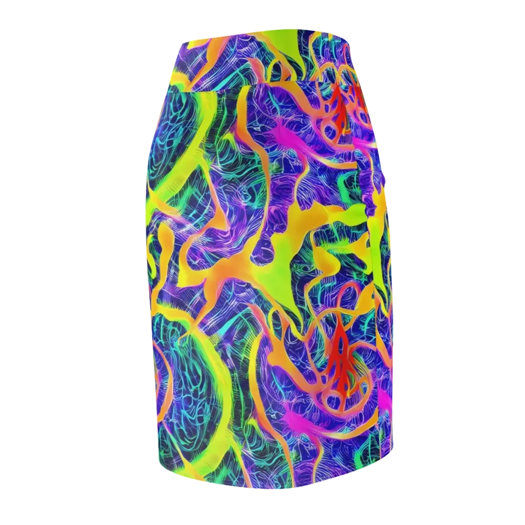 Solar Venom on Pencil Skirt — Back Side