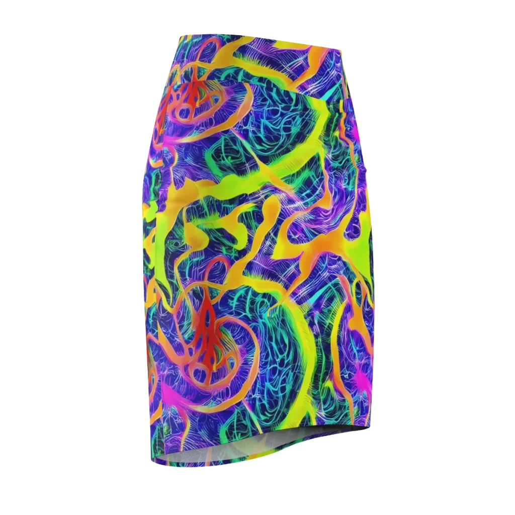 Solar Venom on Pencil Skirt — Front Side