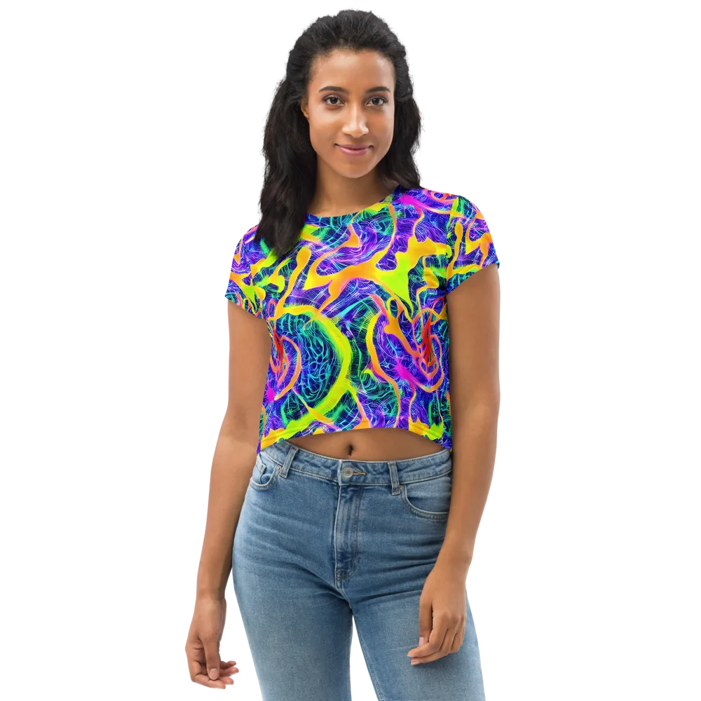 Solar Venom on Crop Tee — Front