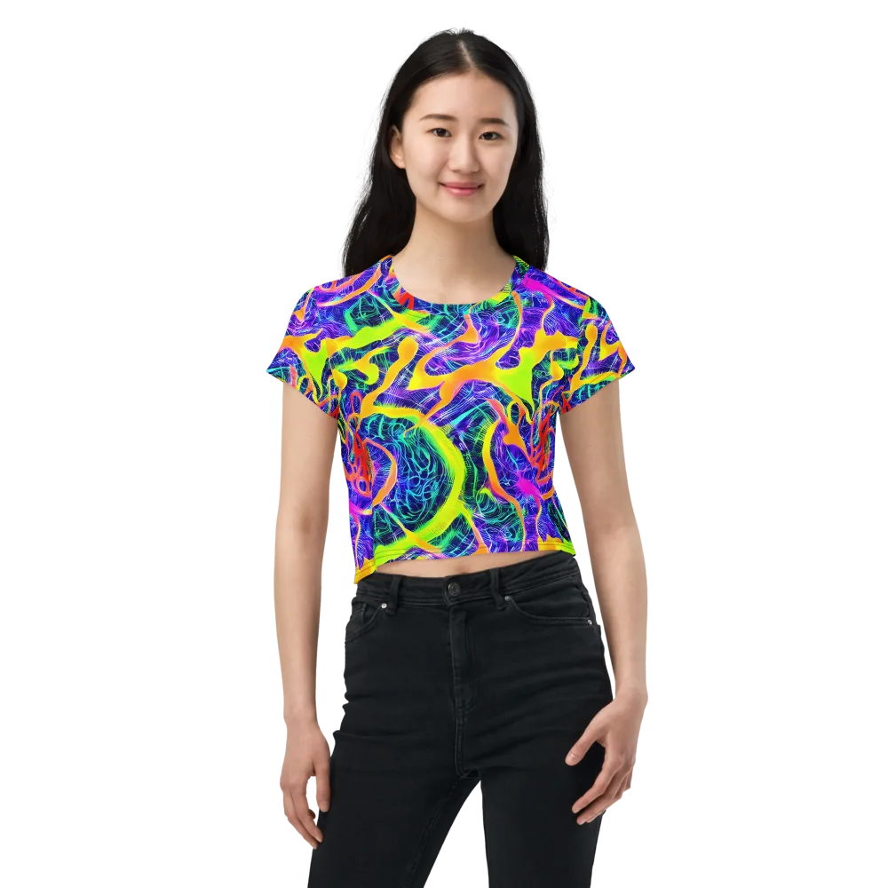 Solar Venom on Crop Tee — Front