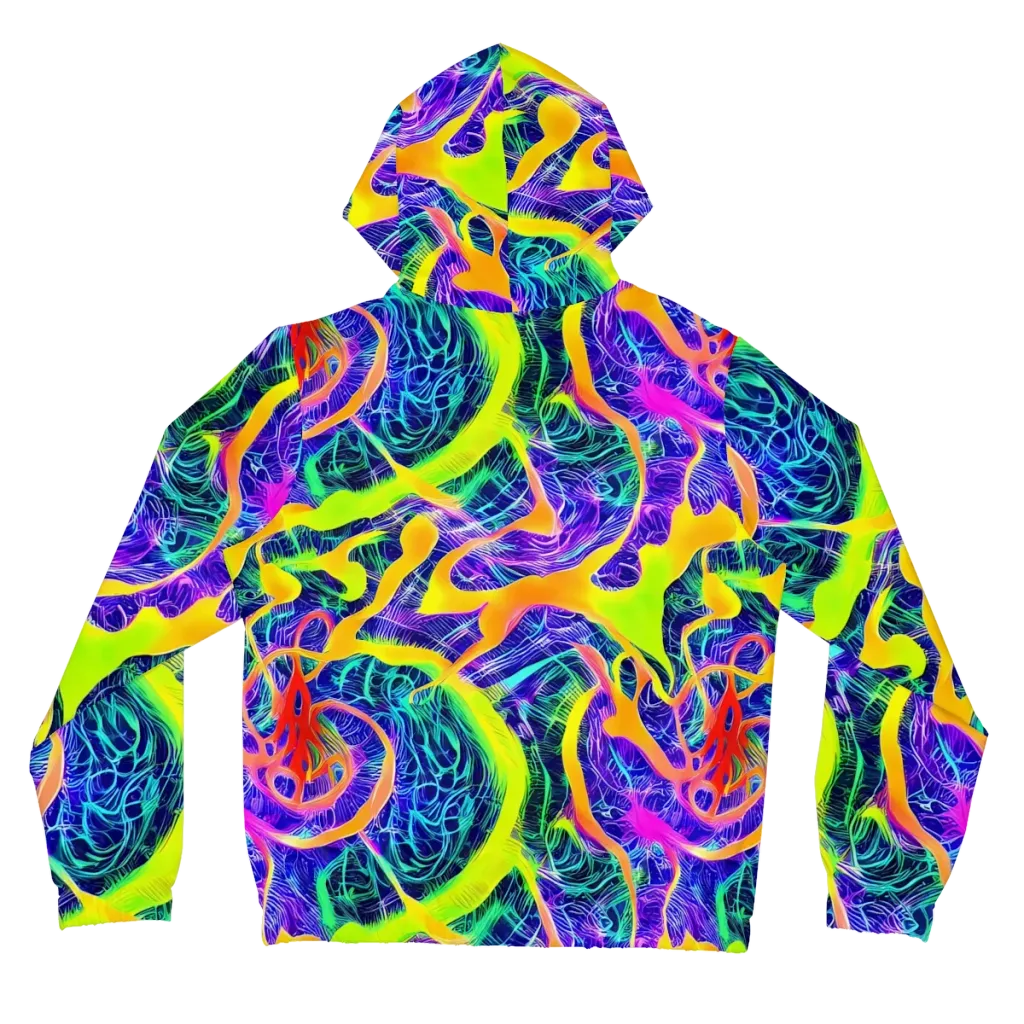 Solar Venom on Women's Full-Zip Hoodie — Back