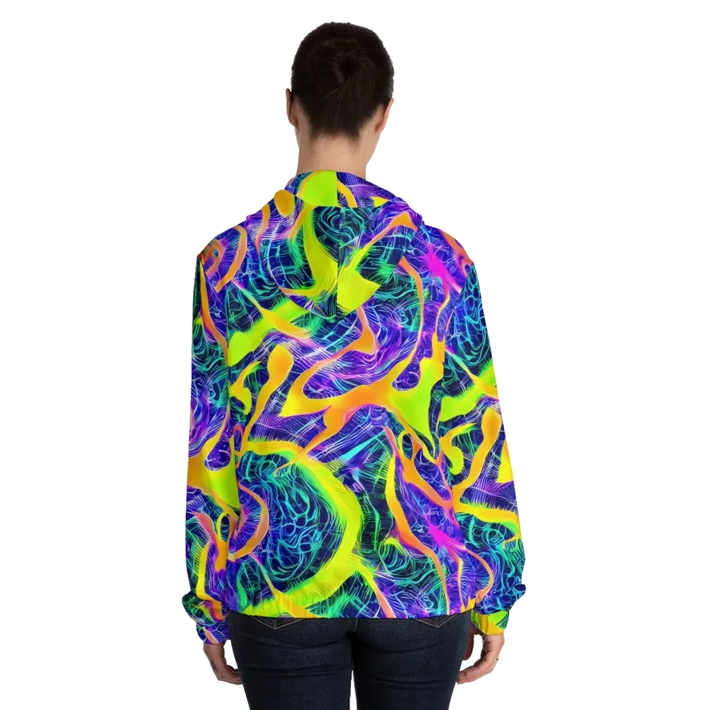 Solar Venom on Women's Full-Zip Hoodie — Back On Person
