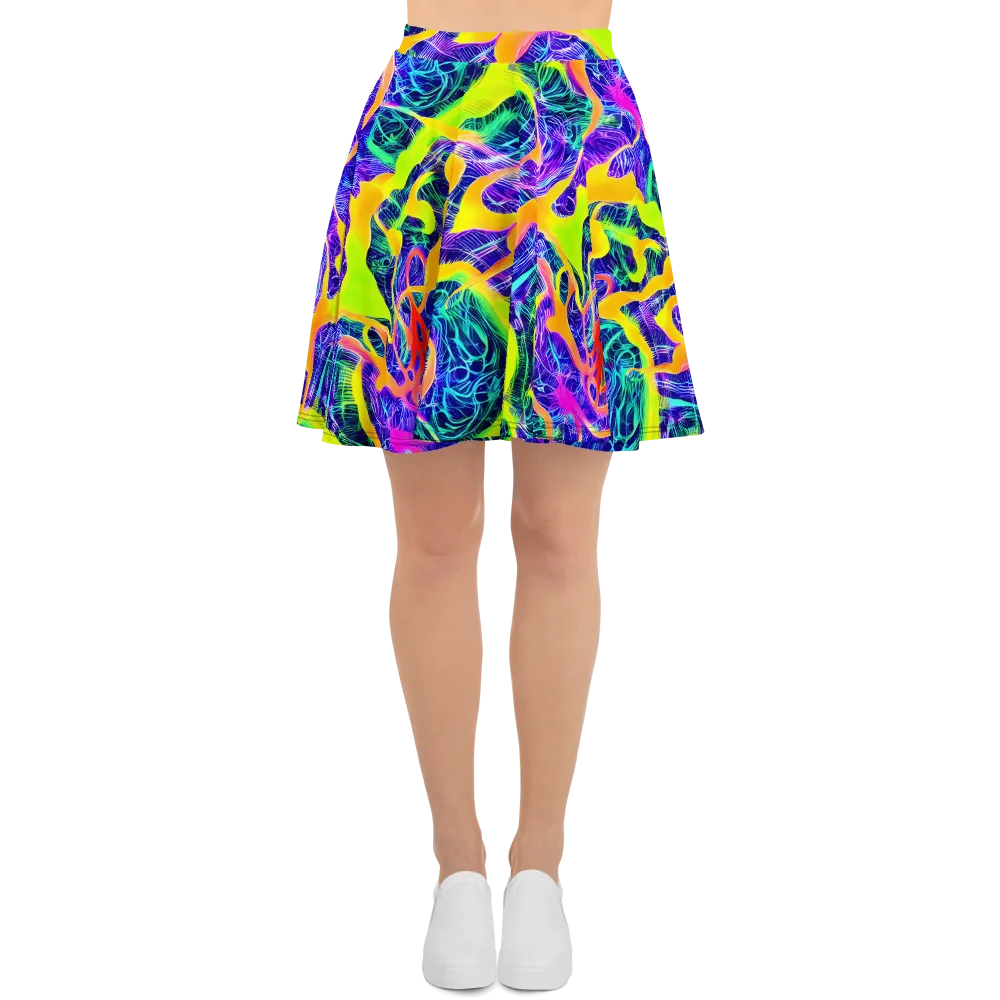 Solar Venom on Skater Skirt — Front