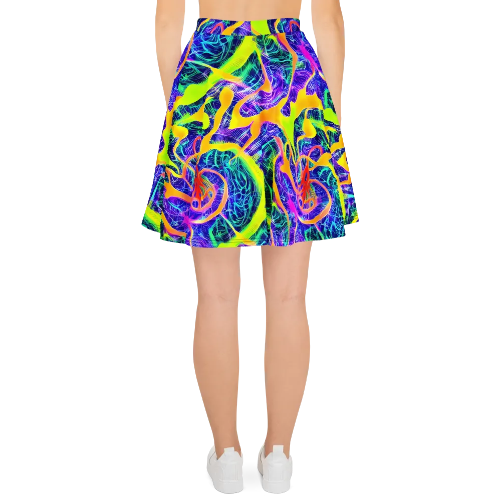 Solar Venom on Skater Skirt — Back