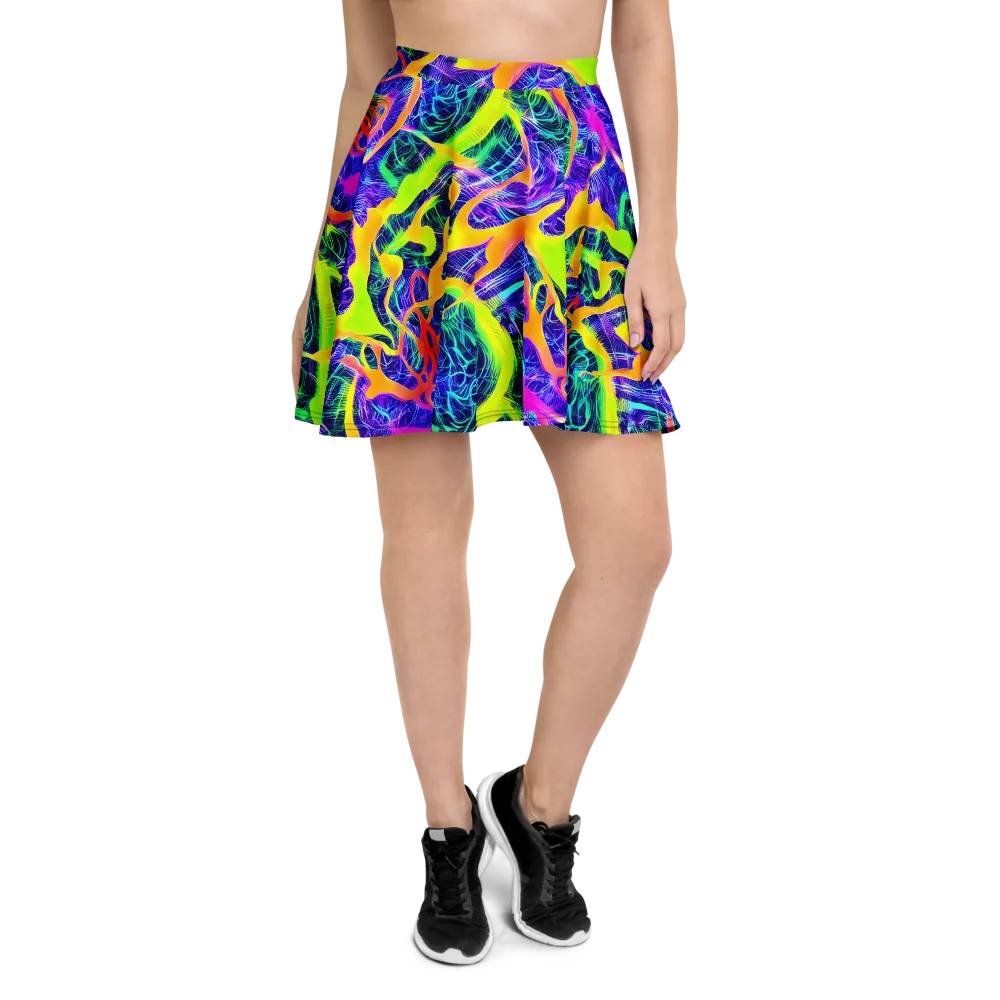 Solar Venom on Skater Skirt — Front