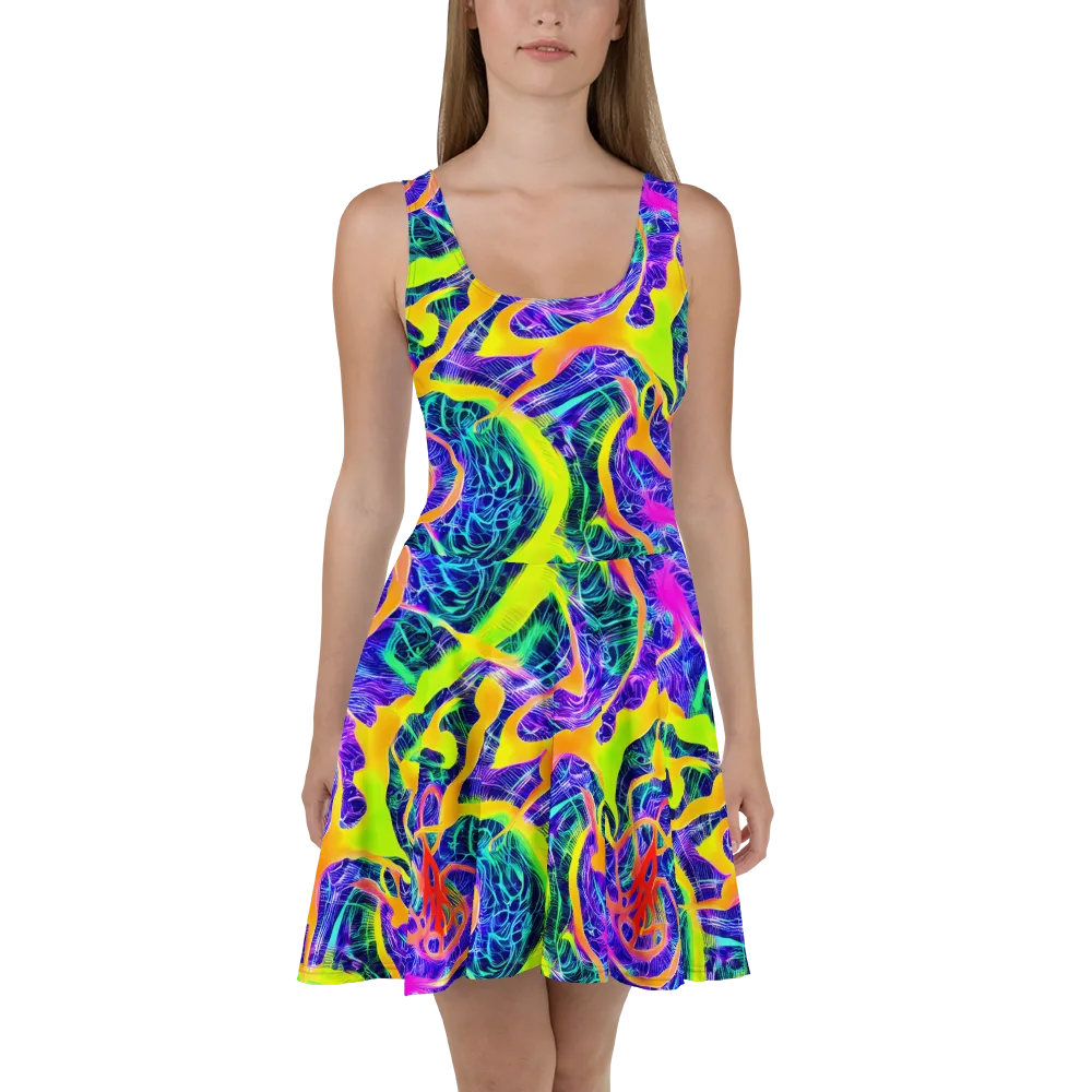 Solar Venom on Skater Dress — Front