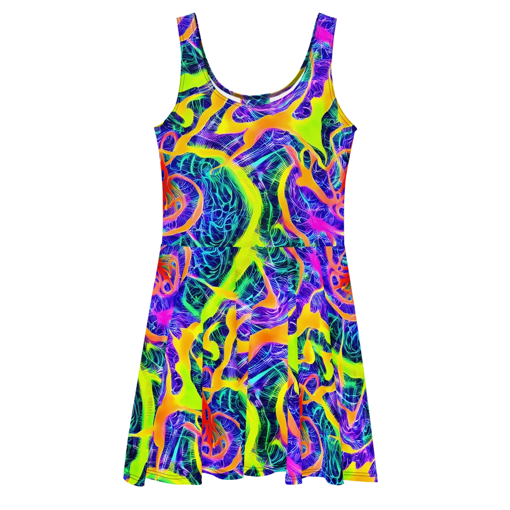 Solar Venom on Skater Dress — Front