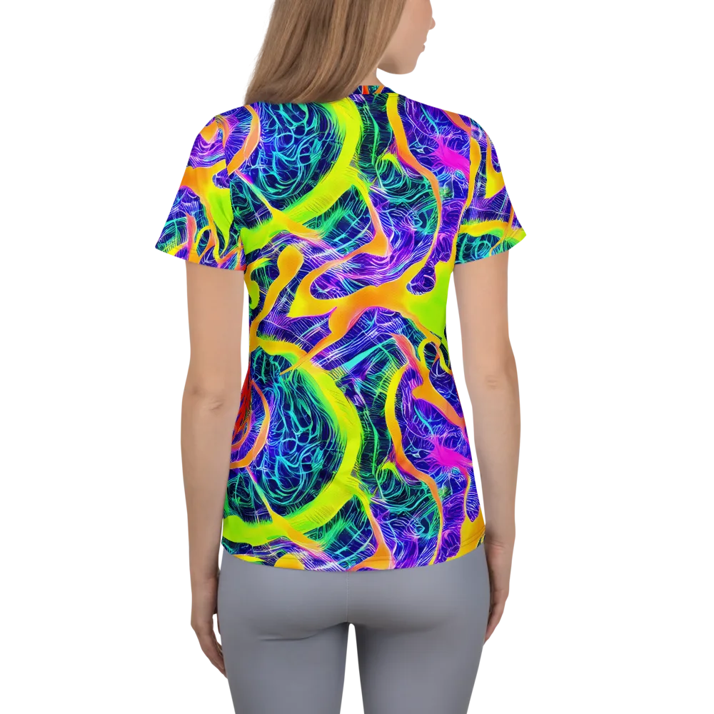 Solar Venom on Women's Athletic T-Shirt — Back