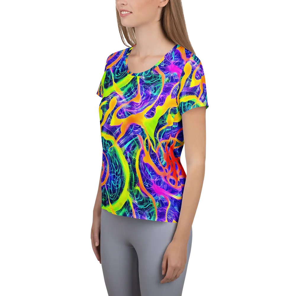 Solar Venom on Women's Athletic T-Shirt — Left