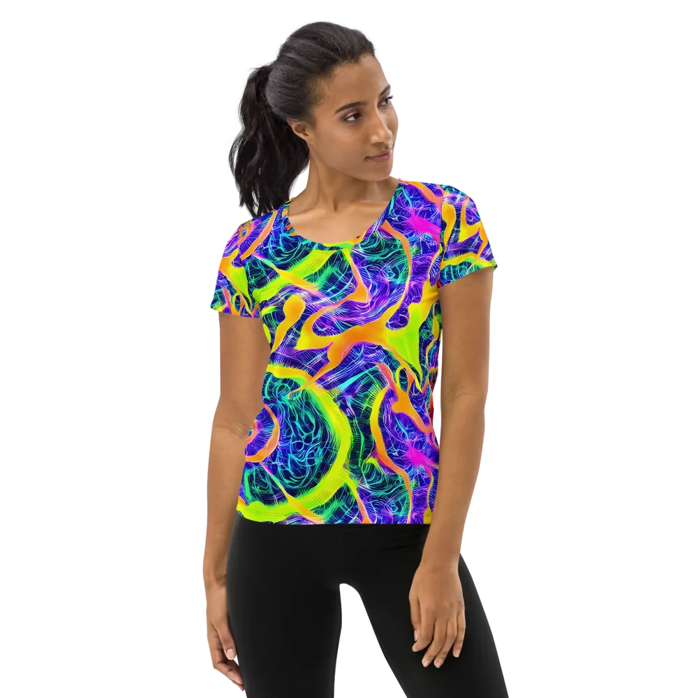 Solar Venom on Women's Athletic T-Shirt — Front