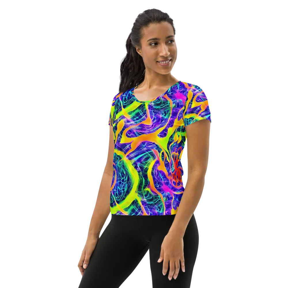 Solar Venom on Women's Athletic T-Shirt — Left