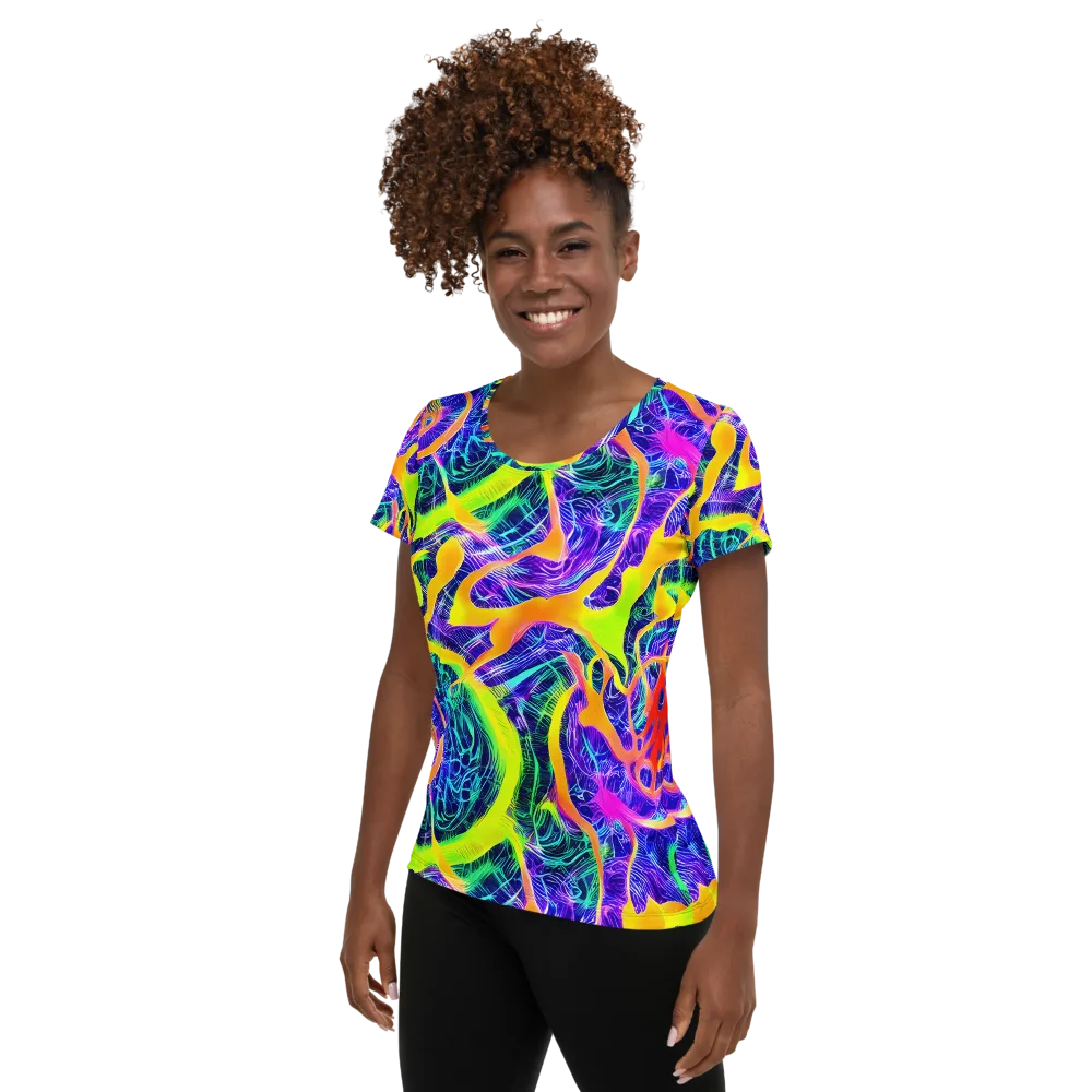 Solar Venom on Women's Athletic T-Shirt — Left
