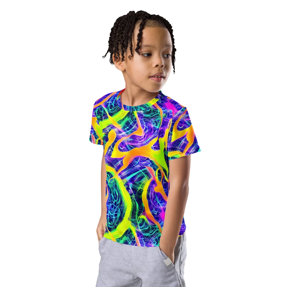 Solar Venom on Kids Crew Neck T-Shirt — Left Front