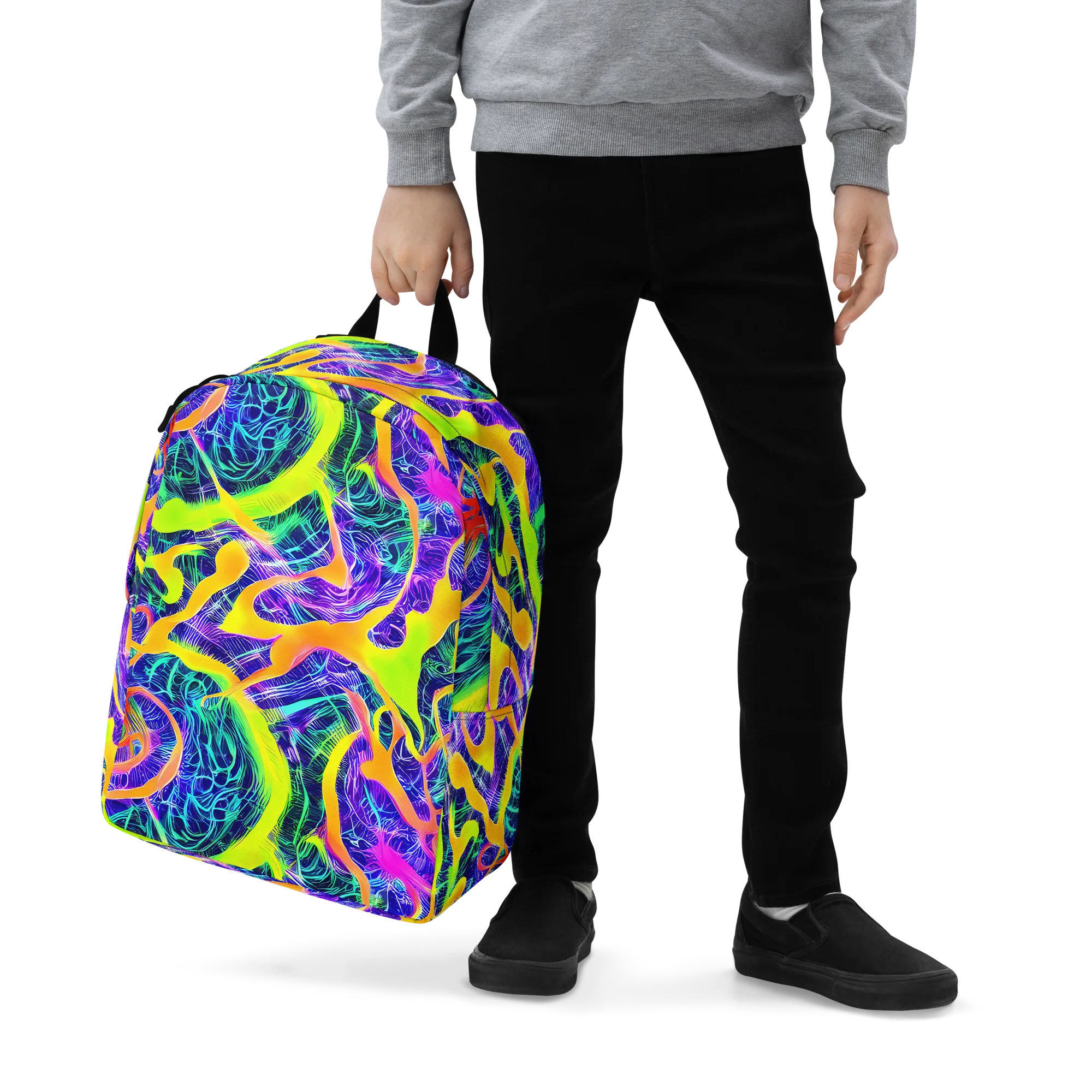 Solar Venom on Minimalist Backpack — Zoomed-in