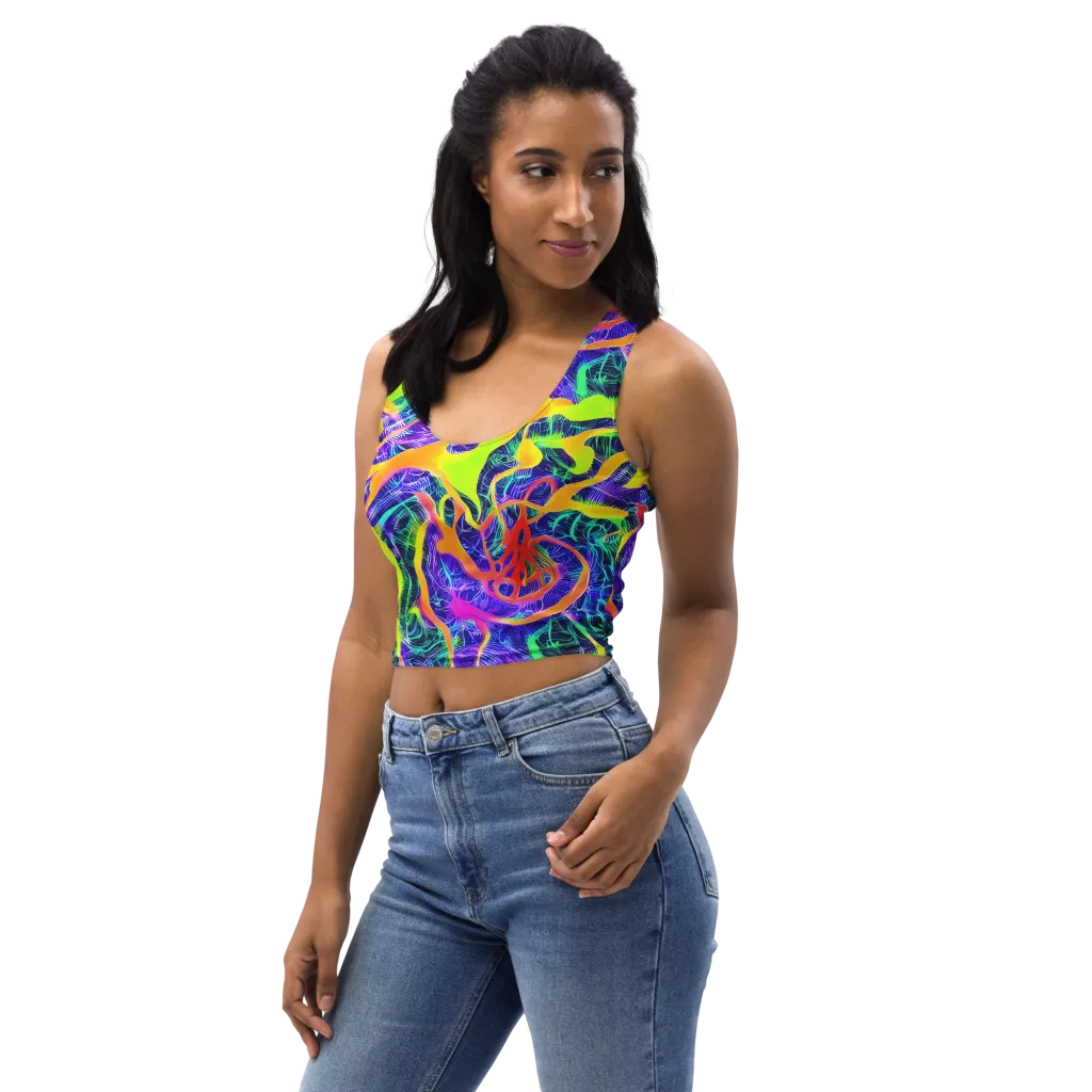 Solar Venom on Crop Top — Left Front