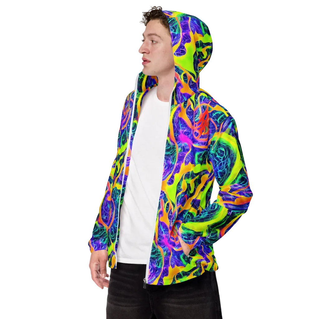 Solar Venom on Men's Windbreaker — Left Front