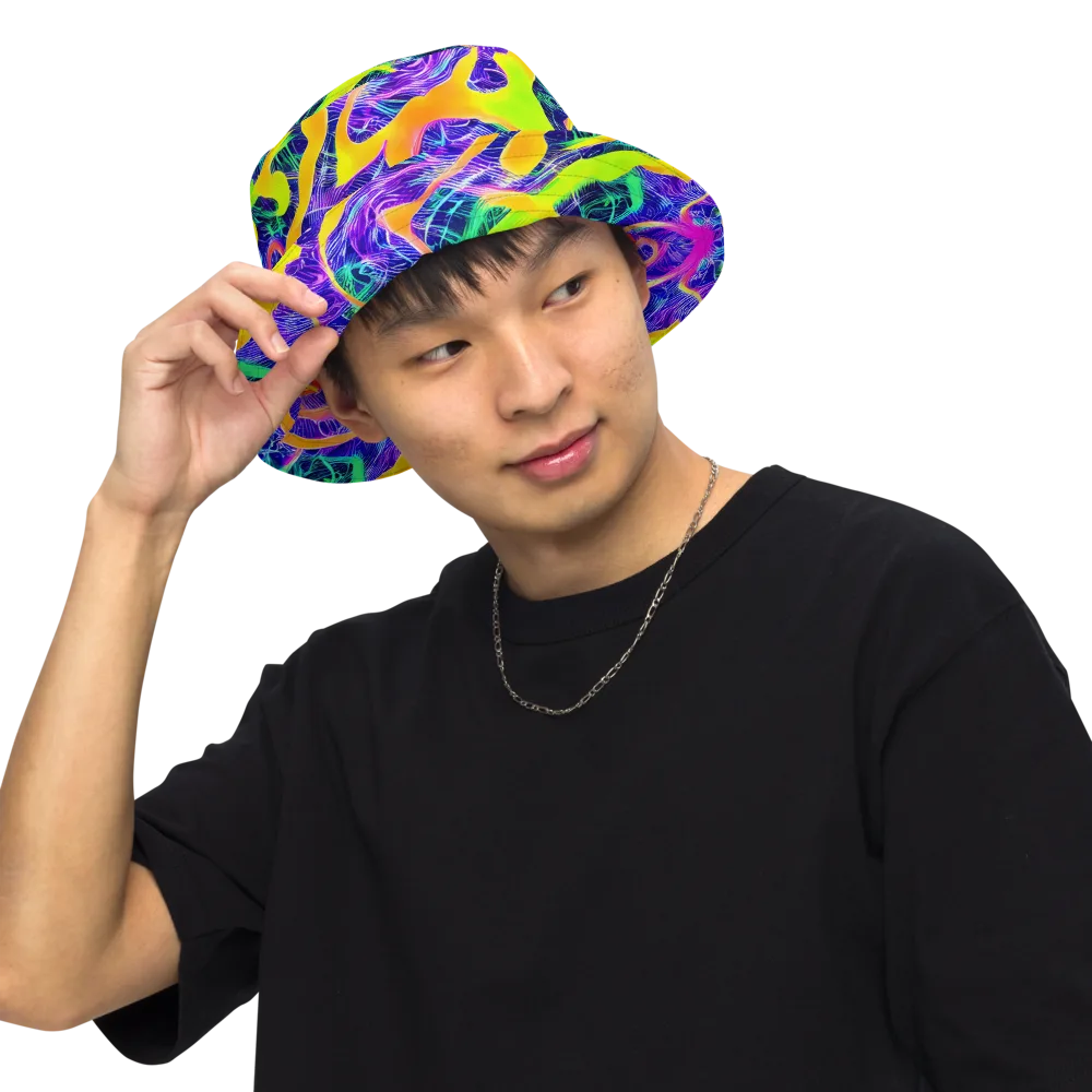 Solar Venom on Reversible Bucket Hat — Front Inside