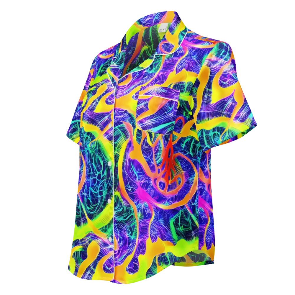 Solar Venom on Women's Short Sleeve Pajama Top — Left Front
