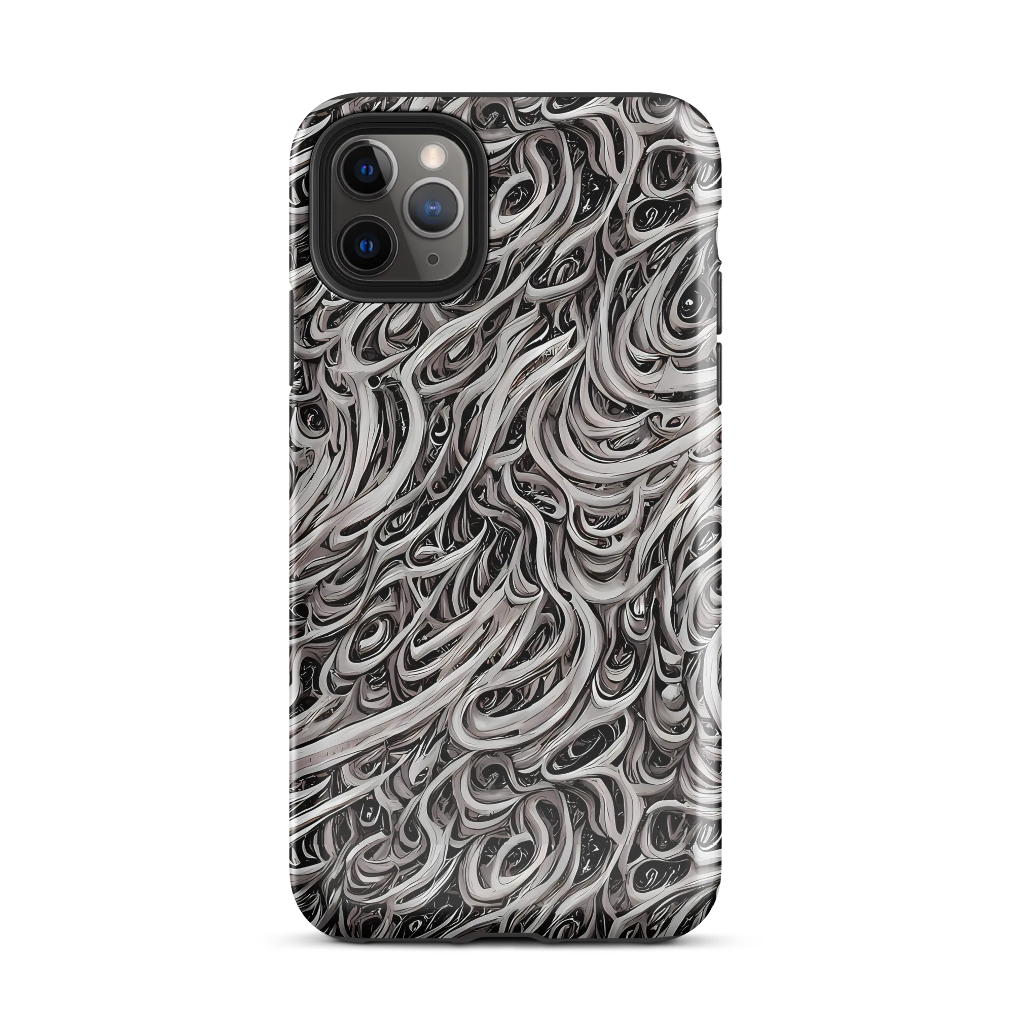 Noir Marbling on Tough Case for iPhone® — Front