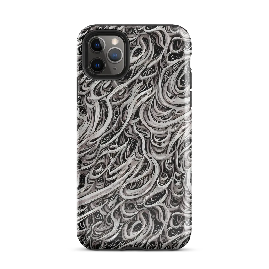 Noir Marbling on Tough Case for iPhone® — Front