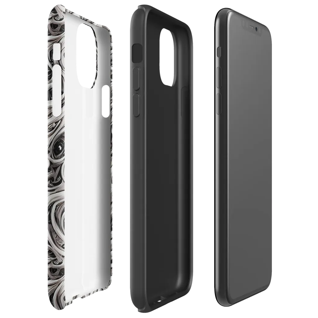 Noir Marbling on Tough Case for iPhone® — Right