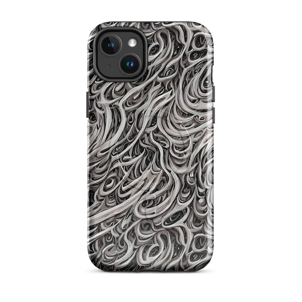 Noir Marbling on MagSafe Tough Case for iPhone® — Front