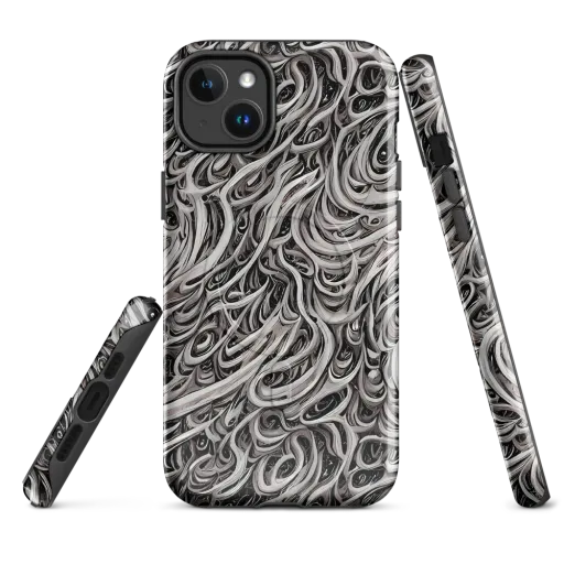 Noir Marbling on a MagSafe Tough Case for iPhone®