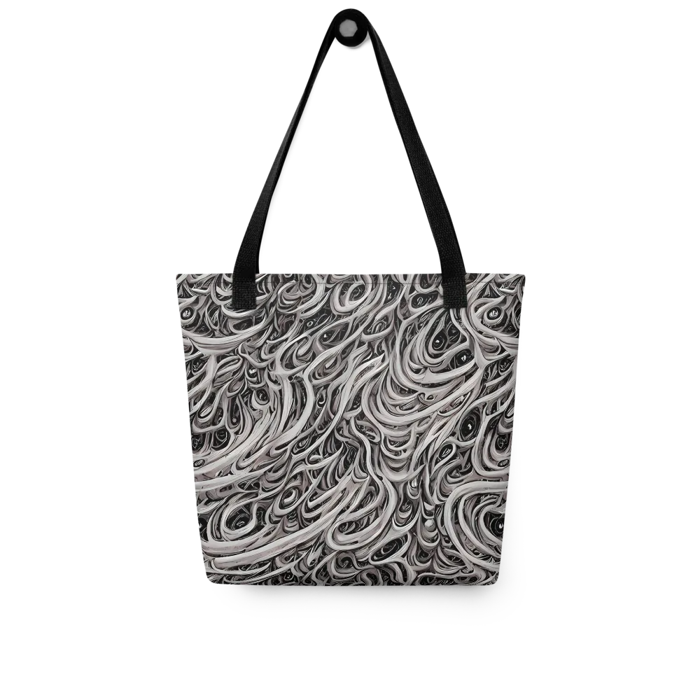 Noir Marbling on Tote Bag — Front